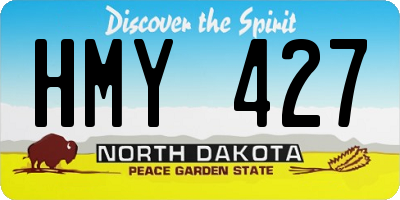 ND license plate HMY427