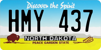 ND license plate HMY437