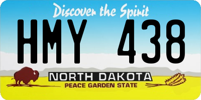 ND license plate HMY438