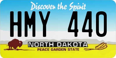 ND license plate HMY440