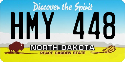 ND license plate HMY448