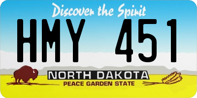 ND license plate HMY451