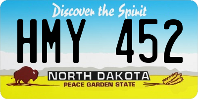 ND license plate HMY452