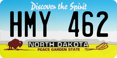 ND license plate HMY462