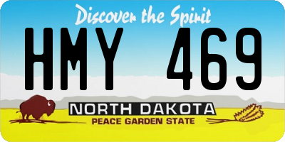 ND license plate HMY469