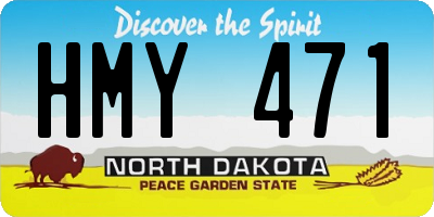 ND license plate HMY471