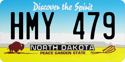 ND license plate HMY479