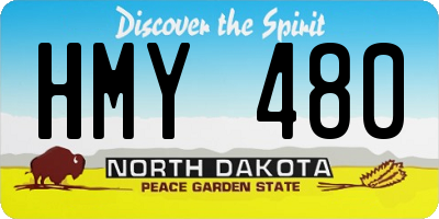 ND license plate HMY480