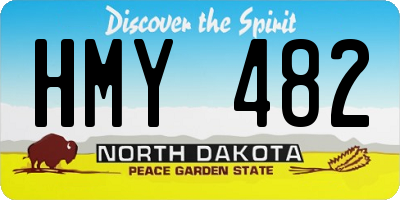 ND license plate HMY482