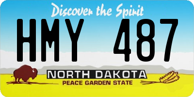 ND license plate HMY487