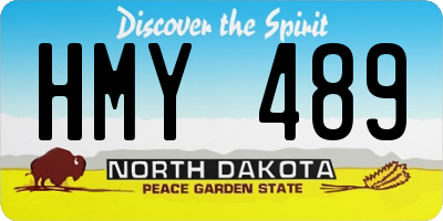 ND license plate HMY489