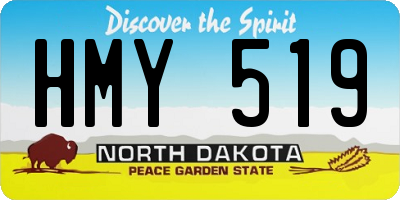 ND license plate HMY519