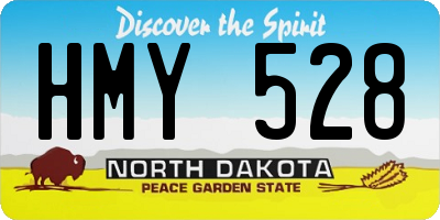 ND license plate HMY528