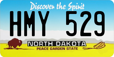 ND license plate HMY529