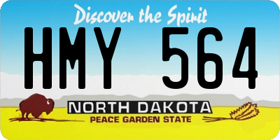 ND license plate HMY564