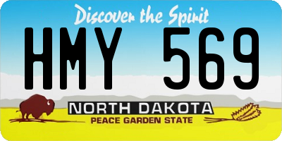 ND license plate HMY569