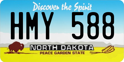 ND license plate HMY588