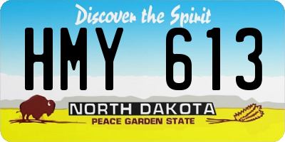 ND license plate HMY613