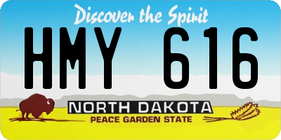 ND license plate HMY616