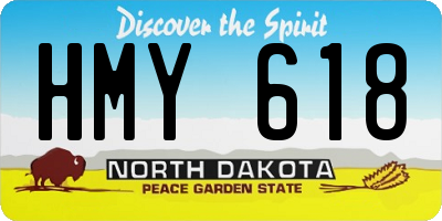 ND license plate HMY618