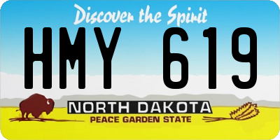 ND license plate HMY619