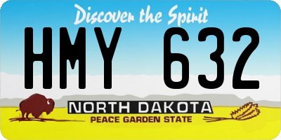 ND license plate HMY632