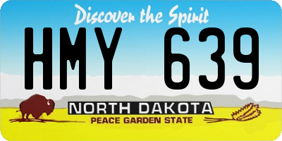 ND license plate HMY639