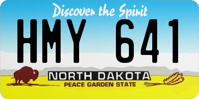 ND license plate HMY641