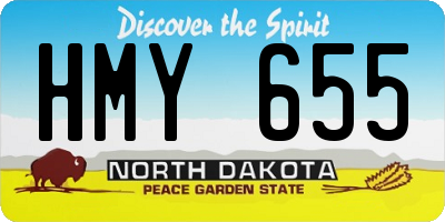 ND license plate HMY655