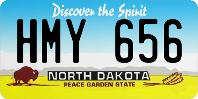 ND license plate HMY656