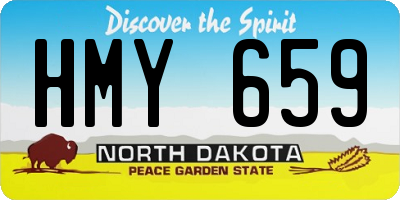 ND license plate HMY659