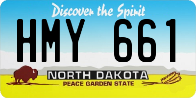 ND license plate HMY661