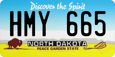 ND license plate HMY665