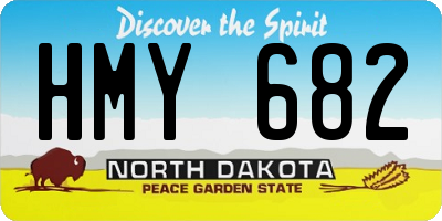 ND license plate HMY682