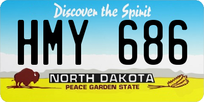 ND license plate HMY686