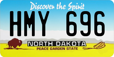 ND license plate HMY696