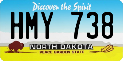 ND license plate HMY738