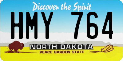 ND license plate HMY764