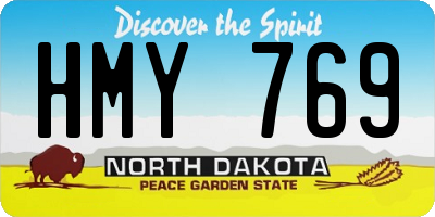 ND license plate HMY769