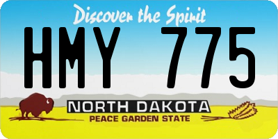 ND license plate HMY775