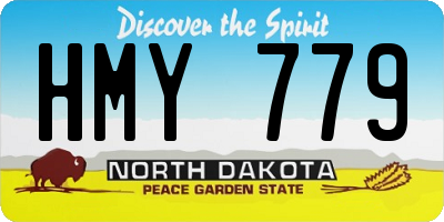 ND license plate HMY779