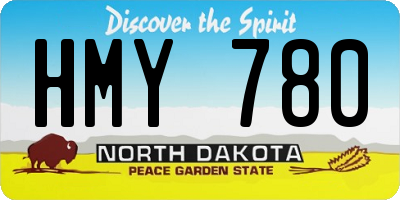 ND license plate HMY780