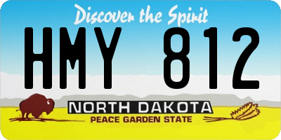 ND license plate HMY812