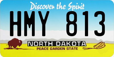 ND license plate HMY813