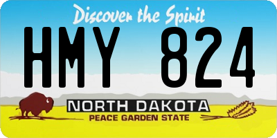 ND license plate HMY824