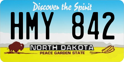 ND license plate HMY842