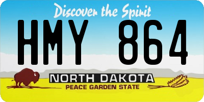 ND license plate HMY864