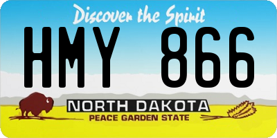 ND license plate HMY866