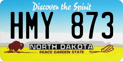 ND license plate HMY873