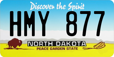 ND license plate HMY877